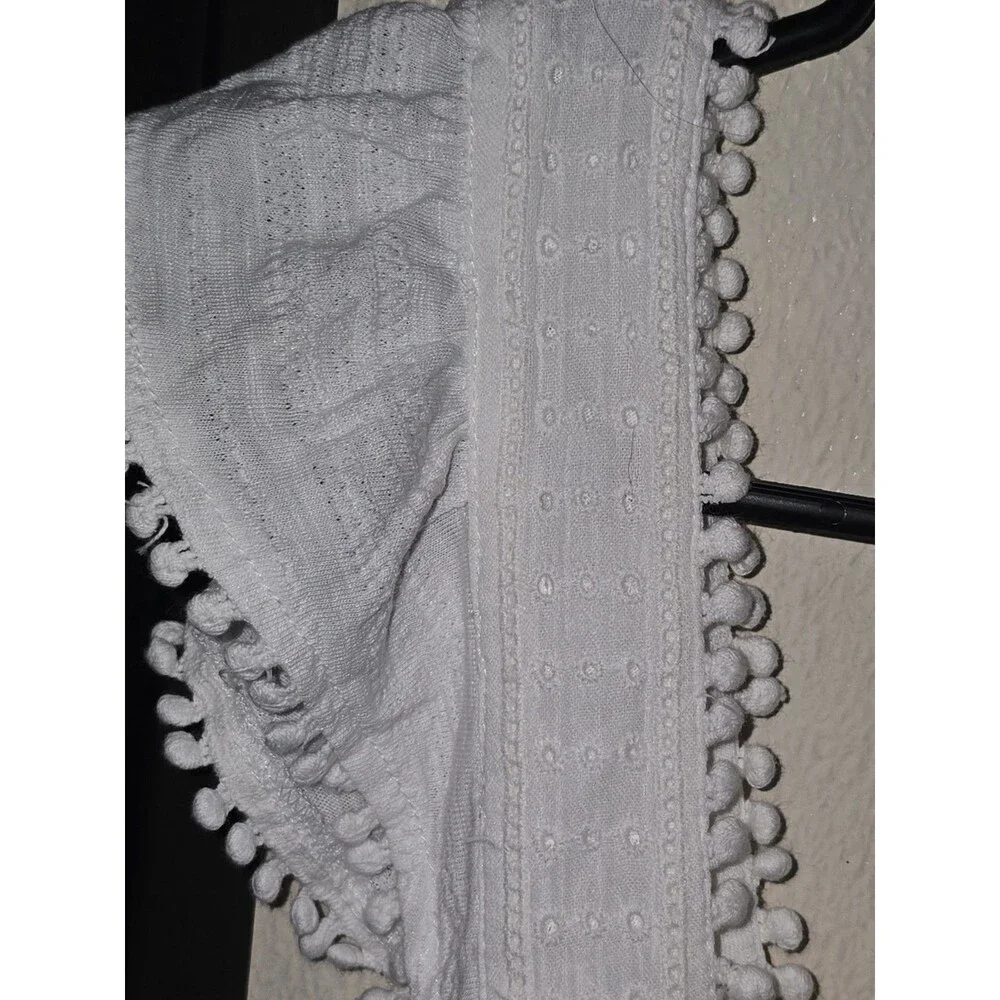 Style & Co Women's Embroidered Flutter-Strap Tank Top White Size XL - Picture 4 of 4